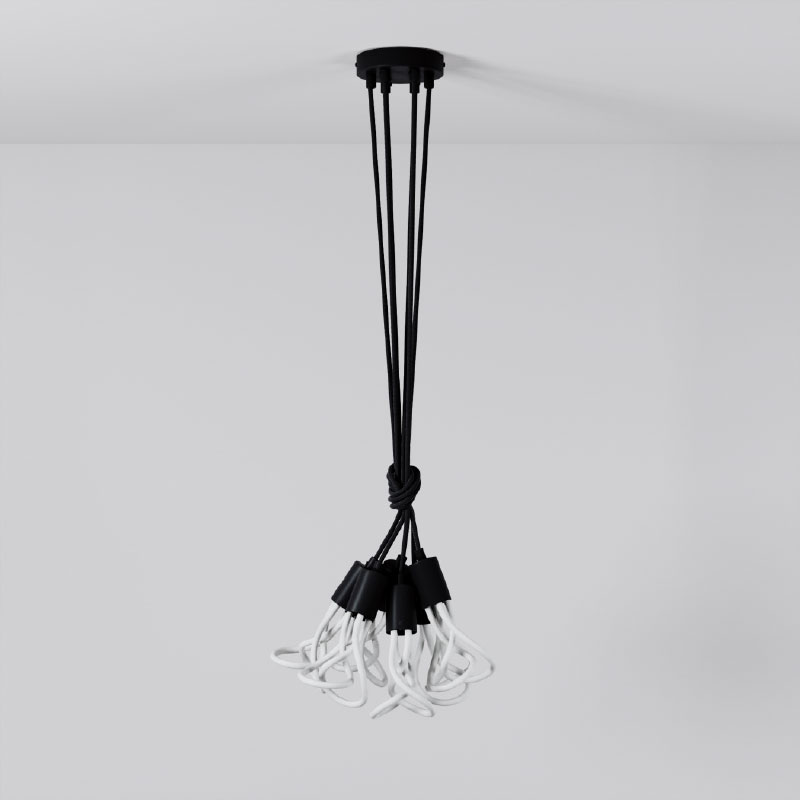 Plumen 01 Knot 6-drop pendant image